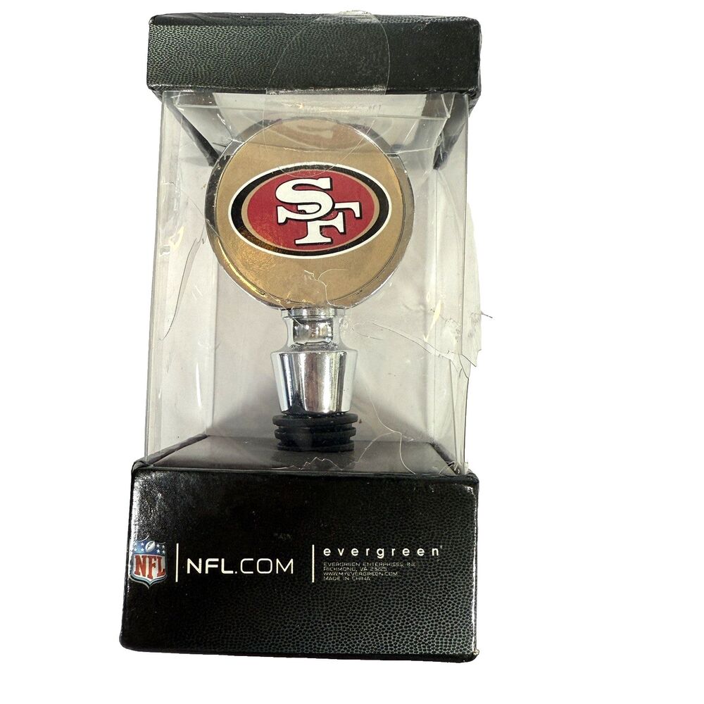 NFL San Francisco 49ers Team Spirit Bottle Stopper New Old Stock Wine READ